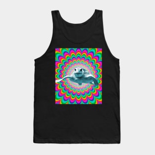 Trippy Psychedelic Turtle Tank Top